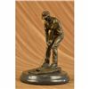 Image 3 : Golfer Bronze Sculpture on marble base Statue