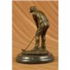 Image 5 : Golfer Bronze Sculpture on marble base Statue