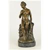 Image 7 : Nude Erotic Model Portrait Bronze Statue Marble Base