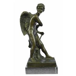 Canova Valentine Cupid Eros Bronze Sculpture Art
