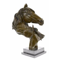 Beautiful BronzeTwo Horses Statue