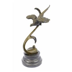 Pheasant And Dove Love Bird Bronze Sculpture