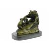 Image 7 : Mother Bear and Cub Bronze Sculpture on marble base Figure