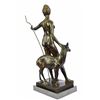 Image 6 : Lange Artemis The Hellenic Goddess Of Hunt Bronze Sculpture
