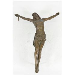 Gilded Corpus Jesus Bronze Sculpture