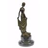 Image 7 : Young Flapper Bronze Sculpture on Marble base Statue