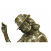 Image 2 : Burlesque Dancer With Hat And Cigar Bronze Sculpture
