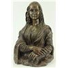 Image 1 : Mona Lisa Bronze Statue on Marble Base Sculpture