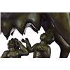 Image 2 : Romulus Bronze Sculpture With Rose Marble Base Figurine