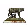 Image 7 : Romulus Bronze Sculpture With Rose Marble Base Figurine