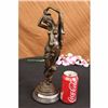 Image 2 : Nude Woman With Grapes Bronze Statue
