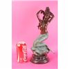 Image 2 : Mermaid On Rock Bronze Sculpture