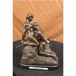 Eternal Idol By Rodin Bronze Nude Couple Sculpture Statue