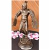 Image 1 : Indian Native American Warrior Bronze Statue on Marble base Sculpture