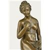 Image 3 : Nude Erotic Model Portrait Bronze Statue Marble Base