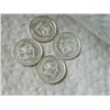 Image 2 : SILVER ROUNDS - 4 X 1 GRAM .999 PURE SILVER - EAGLE USA