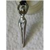 Image 5 : NECKLACE - NAKED LADY - NOT MARKED BUT BELIEVE IT TO BE SILVER - ON ROPE