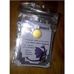 5MAGNETIC - 24K GOLD PLATED - NEW - 1" DOT