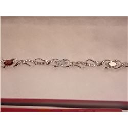 RING - 6 MARQUIS FACETED MULTI GEMSTONES & DIAMOND IN STERLING SILVER SETTING - RETAIL ESTIMATE $375