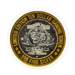.999 Silver Whiskey Petes Casino $10 Casino Gaming Token Limited Edition