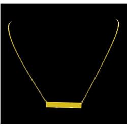 14KT Yellow Gold Ladies Bar Necklace
