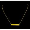 Image 1 : 14KT Yellow Gold Ladies Bar Necklace