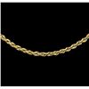Image 2 : 10KT Yellow Gold Men's Diamond Cut Rope Chain