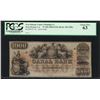 Image 1 : 1800's $1,000 New Orleans Canal & Banking Co. Obsolete Note PCGS Choice New 63