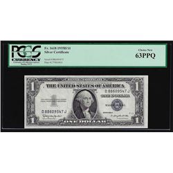 1935H $1 Silver Certificate Note PCGS Choice New 63PPQ