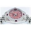 Image 9 : Rolex Stainless Steel 0.70ctw Ruby and Diamond Datejust Ladies Wristwatch