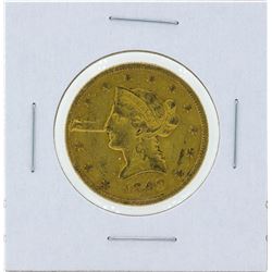 1849 No Motto $10 Liberty Head Eagle Gold Coin
