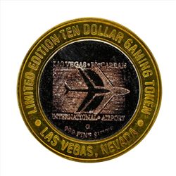 .999 Silver McCarran International Airport $10 Casino Gaming Token Limited Editi