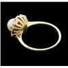 Image 3 : 14KT Yellow Gold Ladies Pearl Ring