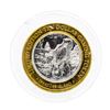 Image 2 : .999 Silver Treasure Island $10 Casino Gaming Token Limited Edition