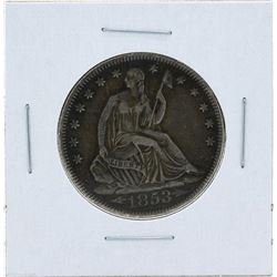 1853 Liberty Seated Half Dollar Coin