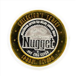.999 Silver Nugget Sparks Nevada $10 Casino Gaming Token Limited Edition