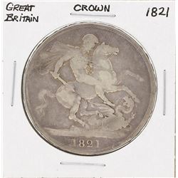 1821 Great Britain Silver Crown Coin