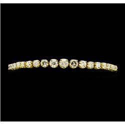 14KT Yellow Gold 6.80ctw Diamond Tennis Bracelet