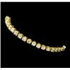 Image 2 : 14KT Yellow Gold 6.80ctw Diamond Tennis Bracelet