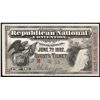 Image 1 : June 7th 1892 Republican National Convention Minneapolis Ticket