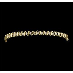 10KT Yellow Gold Ladies 2.00ctw Diamond S-Link Tennis Bracelet