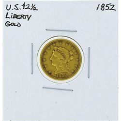 1852 $2 1/2 Liberty Head Quarter Eagle Gold Coin