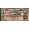 Image 1 : 1864 $10 The Confederate States of America Note