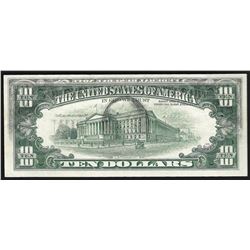 1977 $10 Federal Reserve Note Offset ERROR