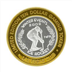 .999 Silver Las Vegas Club $10 Casino Gaming Token Limited Edition