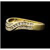 Image 2 : 14KT Yellow Gold 0.35ctw Diamond Ring