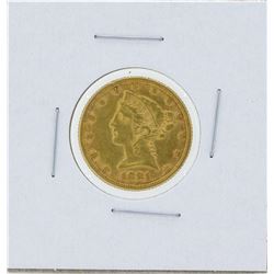 1881 $5 Liberty Head Half Eagle Gold Coin