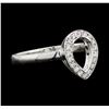 Image 2 : 14KT White Gold 0.15ctw Diamond Ring