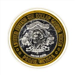 .999 Silver Whiskey Petes Casino $10 Casino Gaming Token Limited Edition