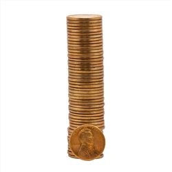 (50) 1949-D Brilliant Uncirculated Lincoln Wheat Penny Roll